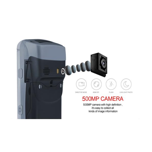 Handheld Barcode Data Terminal Scanner Portable Thermal Printer With Display