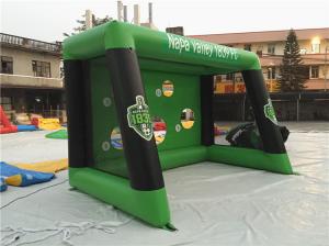 Wholesale 0.6mm PVC Tarpaulin Inflatable Sports Games , Blow Up Soccer Goal For Fun from china suppliers