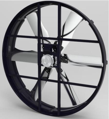 72'' Panel Fan with 120,000 m³/h Airflow and 2000w for Transforming Ranch