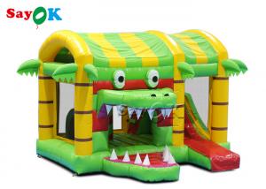 Wholesale Small Multi fun Crocodile Inflatable Bounce Castle House Slide For Kid from china suppliers