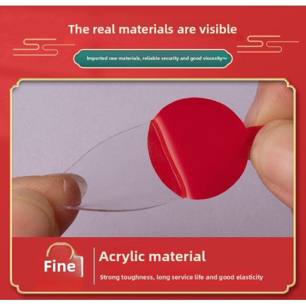 Custom DIY Model Strong Adhesive Round Acrylic Dot Tape Double-Sided Transparent No Trace Paper Die-Cut