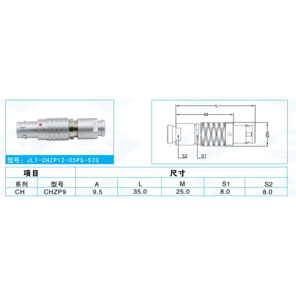 Metal Circular Push Pull Connectors Push Pull 0B FGG EGG 2 3 4 5 6 7 9 Pin