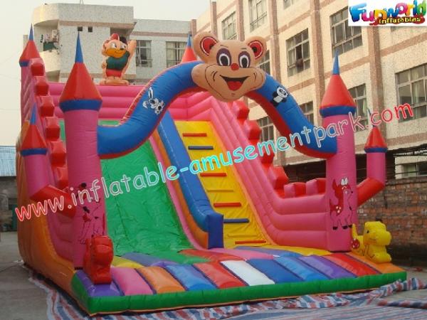 Quality Outdoor Durable Cute Inflatable Commercial Inflatable Slide, jumping slide for rental for sale