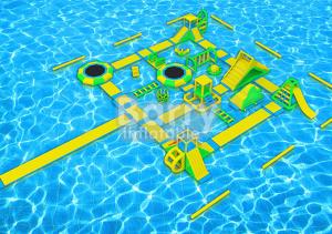 China Popular Summer Water Game Inflatable Sport , Inflatable Sportpark For Aduct on sale