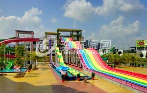 Wholesale General Water Park Custom Rainbow Water Slides High Speed Adult Plastic Water Slide from china suppliers