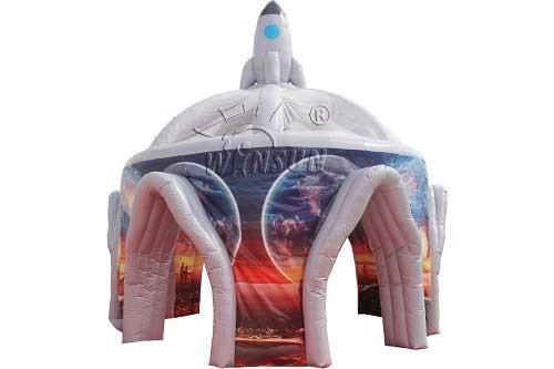 Quality Inflatable Spider Tent Outer Space Rocket Themed For Hiring / Advertising for sale