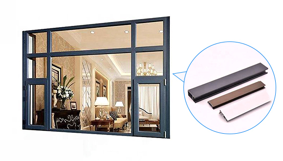 Anodized Aluminum Window Frame Extrusion Profiles 6063 Alloy T5