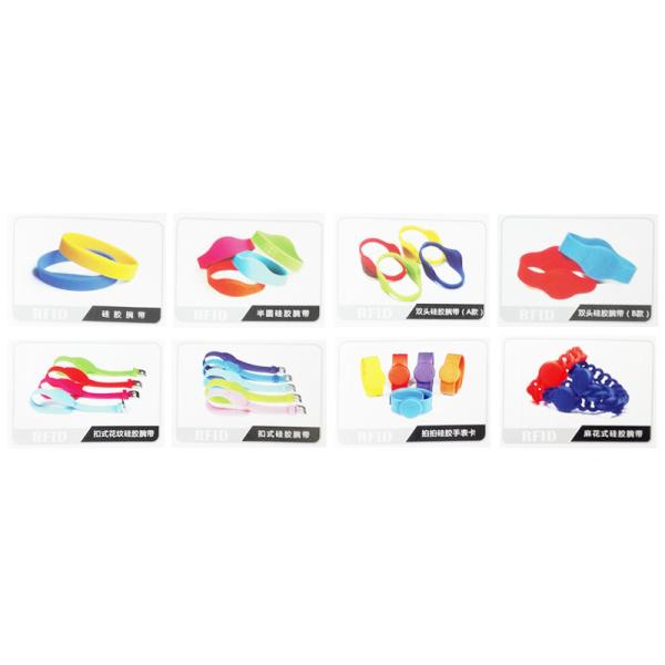 Adjustable NFC Ultralight Chip Rfid Wristbands Silicone For Theme Park