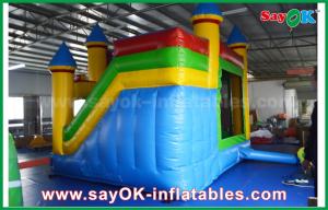 Wholesale Children Blue / Yellow Commercial Inflatable Bounce House With Slide 3 Years Warranty from china suppliers