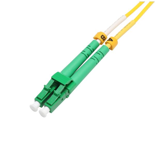 60dB RL LC LC Single Mode Fiber Cord , PVC LSZH LC Duplex Patch Cord