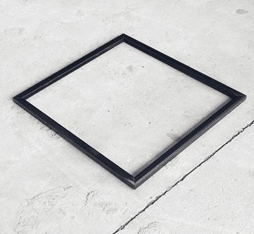 HVAC AHU System Sub - Hepa Air Filter W Type With Black Plastic Frame