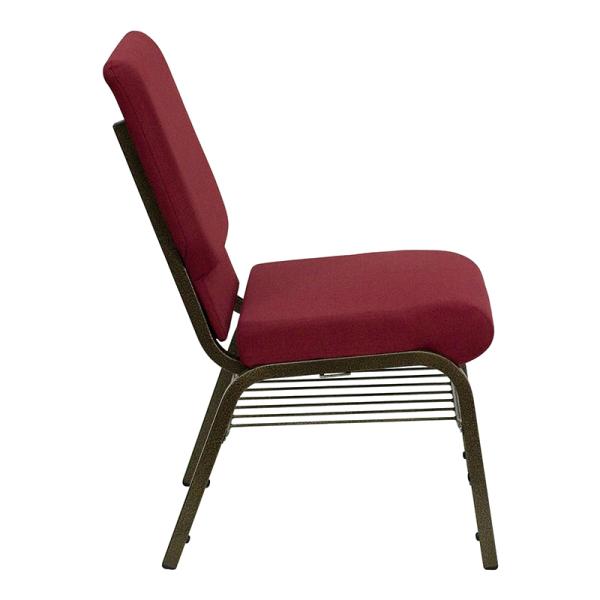 Stackable Church Chair Metal Interlocking Padded for Auditorium Conference Event