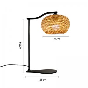 Wholesale Customized  Bamboo Bedside Table Lamp 2700K Soft Warm White For Home Decor from china suppliers