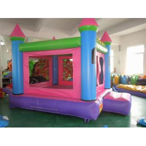 Various Colors 0.55mm PVC tarpaulin Inflatable Bouncy Castle Strong Net Fabric