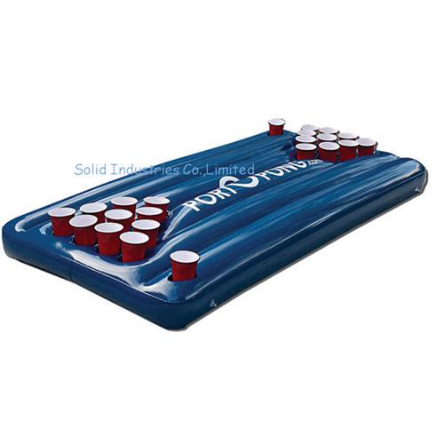 Quality Factory Customized Funny Water Game Inflatable Beer Pong Table Float for sale