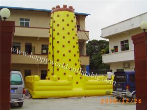 Wholesale yello clour inflatable climbing wall , rock climbing wall , rock climbing wall price from china suppliers