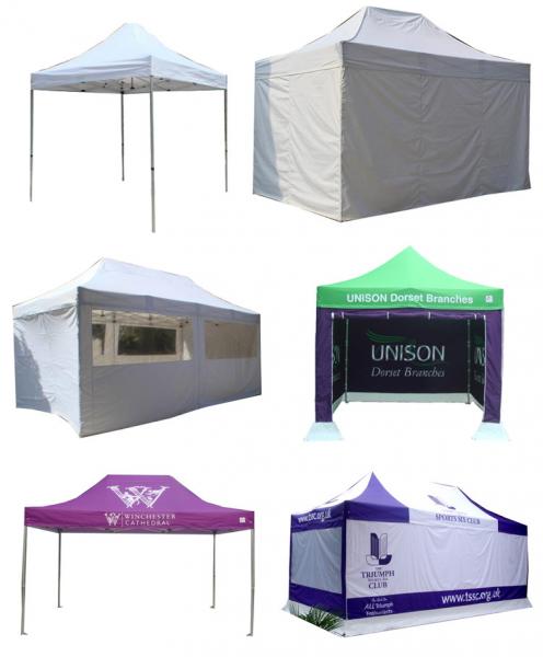 Custom Printed Outdoor Trade Show Tents 2X2 Water Resistance Red Color