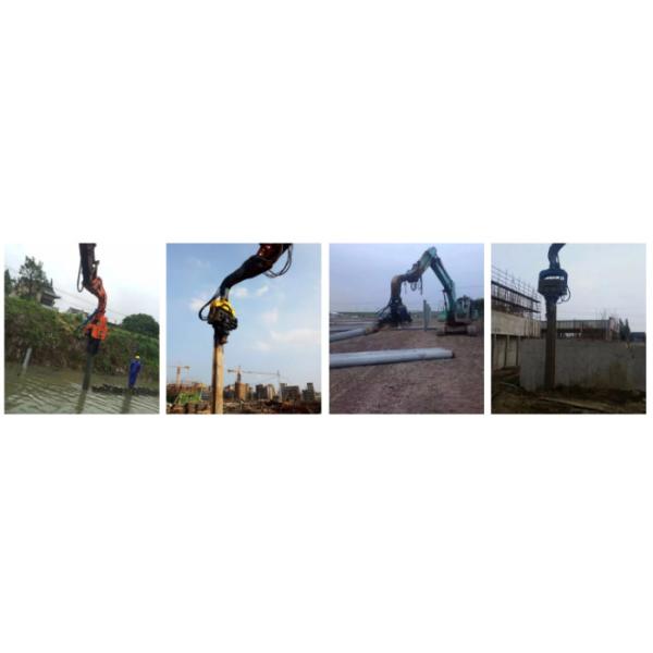 Drive Sheet Pile Pull Sheet Pie Driver Excavator Attachment Reliable Performance