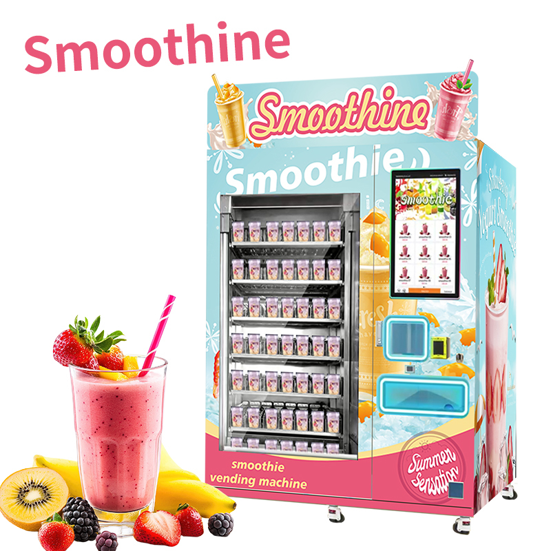 Spanish Language Smoothie Vending Machine With Touch Screen Display and