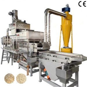 China Stainless Steel Almond Peanut Chopping Machine For Honey Peanut Production 1.8-2.5mm Chopped Peanut Size on sale