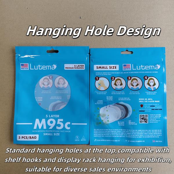 Multi-Layers Barrier Sealed Bag With Clear Window For Mask Packaging About Pharma-Grade And Sterilizable.