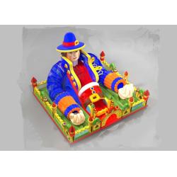 China Modern Inflatable Amusement Park , Outdoor Entertainment Golden Bouncy Castle Combo for sale