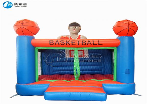 Quality High quality kids games basketball castle inflatable trampoline castle for sale