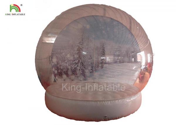 Quality Clear People Inside Inflatable Snow Balls For Advertisement 210D Nylon Material for sale
