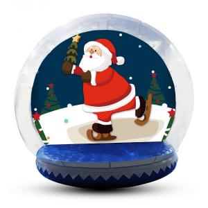Wholesale 4m Big Inflatable Lawn Snow Globe / Blow Up Snow Globe Decoration from china suppliers