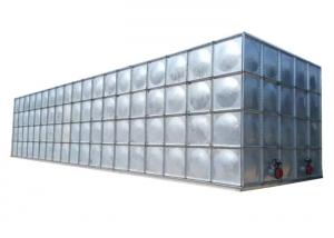 China Galvanized Steel Water Storage Tanks , Rust Proof Screw Mounting Fire Water Tank on sale