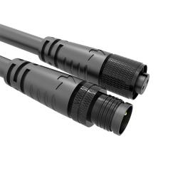 China M10 Metal Head Coated Waterproof Male Female Connector LED Cable 2 Core 3 Core IP68 for sale