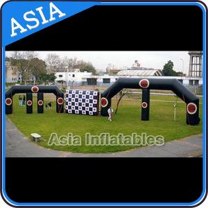 China PVC tarpaulin inflatable double door entrance for advertising on sale
