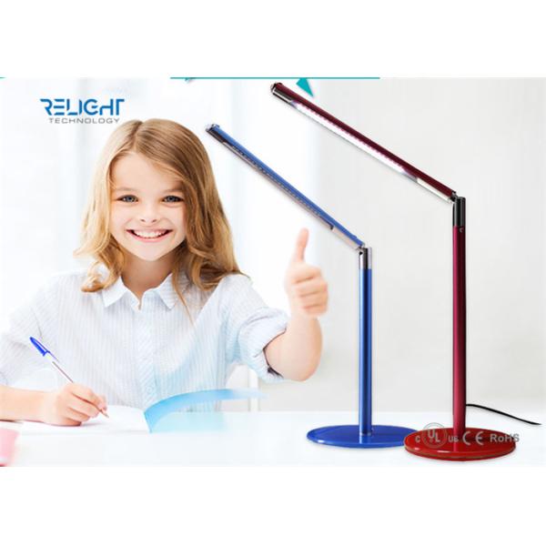 Tempered Toughened Glass Alloy LED Desk Lamp Dimmable and Foldable USB Charging Port Long Lifespan