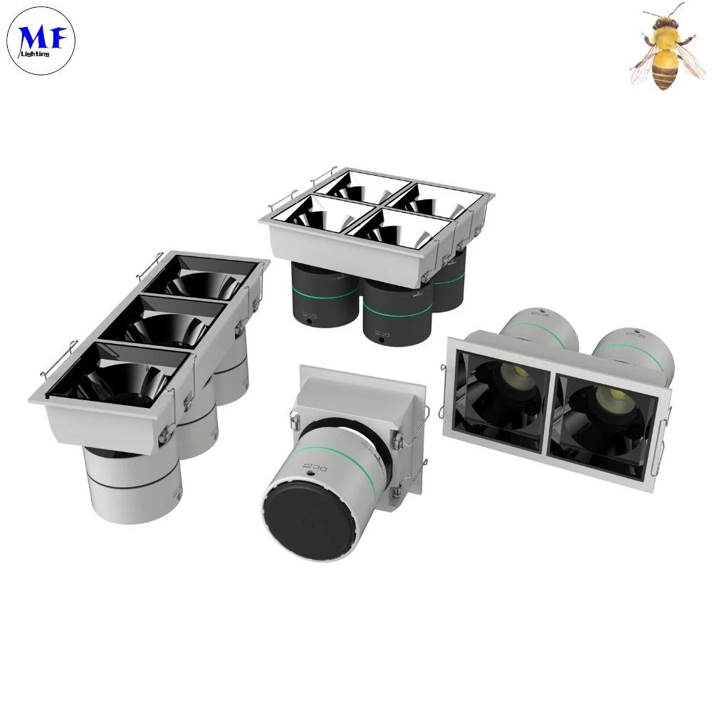 Recessed Downlight Interior Lighting LED Ceiling Grill Down Light With Reflector 7W 12W 20W 2inch 3inch 4inch IP40