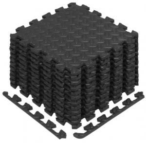 Wholesale Eva Interlocking Exercise Foam Floor Mats With Border - For Gyms, Yoga, Outdoor Workouts, Kids - Available In Black, from china suppliers