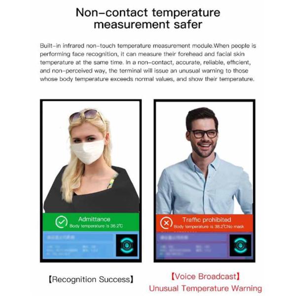 8" Android 5.1 Dynamic Temperature Measurement Kiosk HDMI