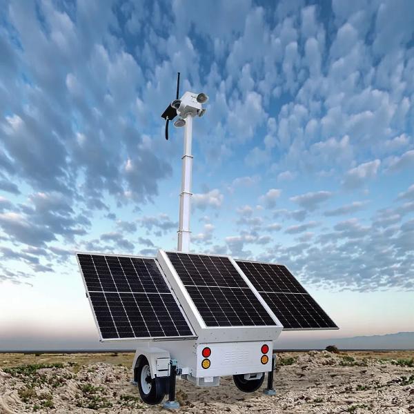 Construction Light Towers LED Light Tower Infrastructure Support Mobile Solar Light Tower