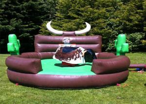 China Outdoor Inflatable Interactive Games Kids Mechanical Bull Riding Machine on sale