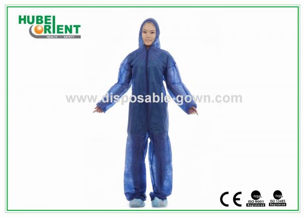 Quality Soft Durable Safety Disposable Coveralls Clothing For Industrial Without Hood/Feetcover for sale