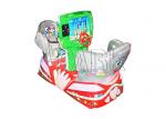 Colorful LED Kiddie Ride Machine For Double Players Music Throne Swing Car
