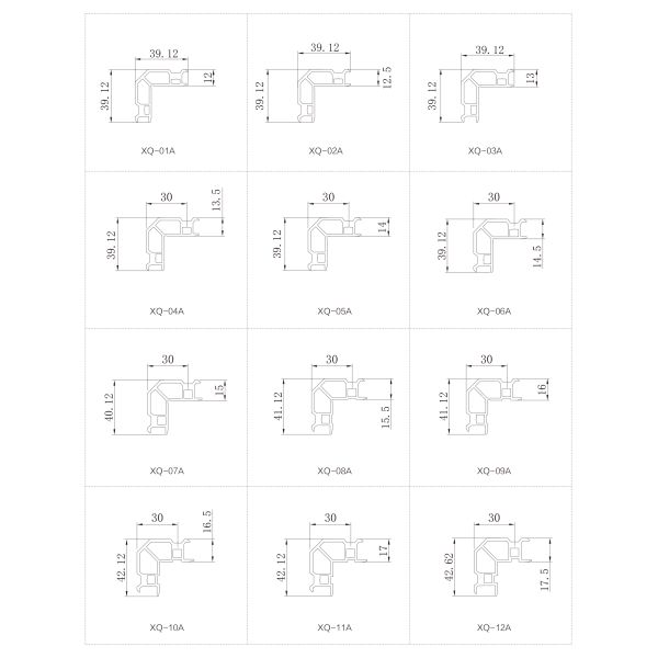 6063-T5 Primary Aluminum Corner Joint with Customizable Height and One Piece Molding for Window and Door Frames