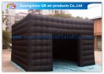5m Black Outdoor Exhibition Booth the Big Cube Inflatable Venue for Advertisemen