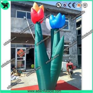 Spring Indoor Outdoor Event Party Decoration Inflatable Tulip Flower Stage Decoration
