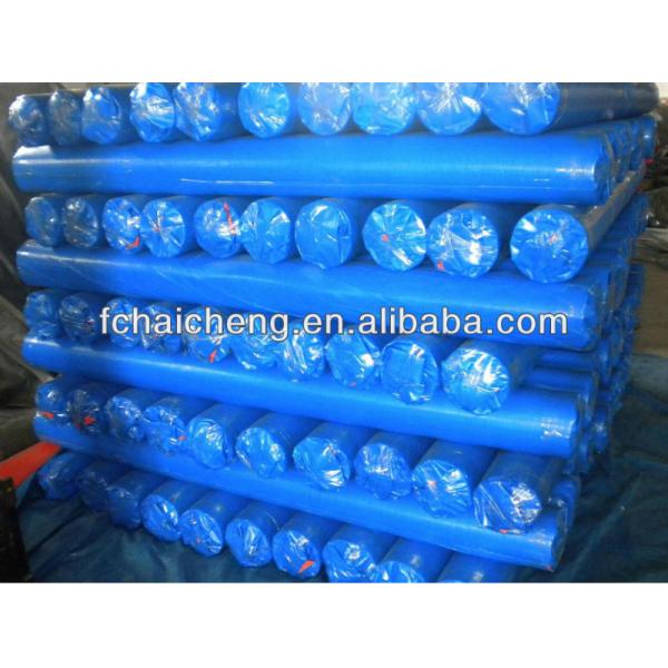 orange color finished poly tarp sheet