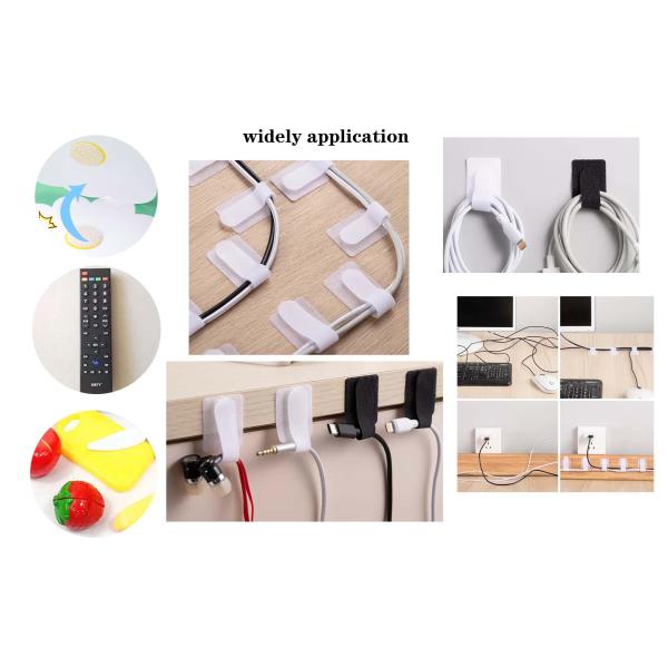 DANSKY Custom Hook and Loop Nylon Reusable Polka Dot Round Adhesive Quiet Hook and Loop Die Cut Hook and Loop