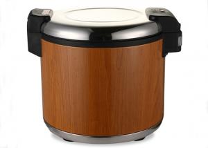 Wholesale 20L Commercial Kitchen Equipments / Electrical Rice Cooker With Stainless Steel / Wood Grain Body from china suppliers