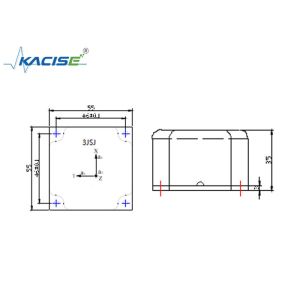 Automobile Triaxial Acceleration Sensor , Accelerometer Impact Sensor