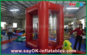 Wholesale Clear Inflatable Tent 2x2 M Cash Grab Machine Inflatable Money Booth With PVC Material from china suppliers
