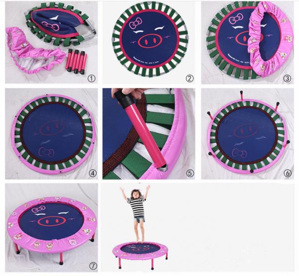 China Supply Mini Children Trampoline for Kids Center/ Small Size Folding Protable Indoor/Outdoor Round Trampoline