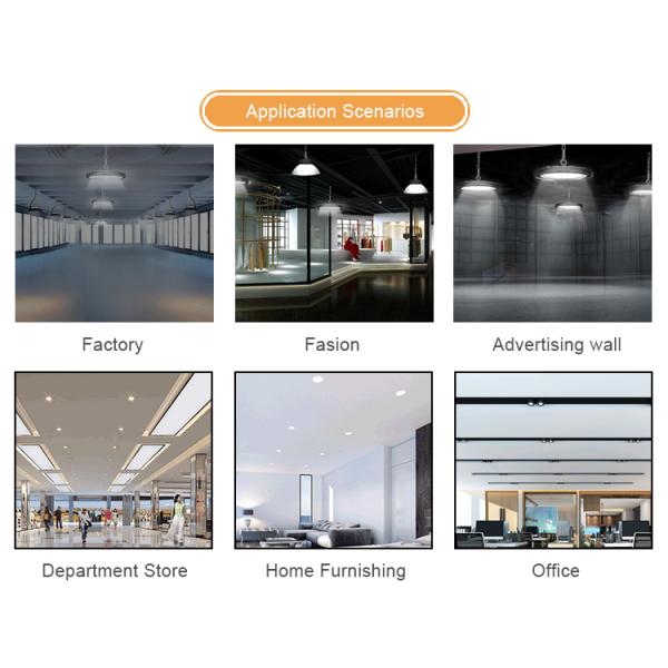 Aluminum IP65 Waterproof 100W LED Warehouse High Bay Lighting